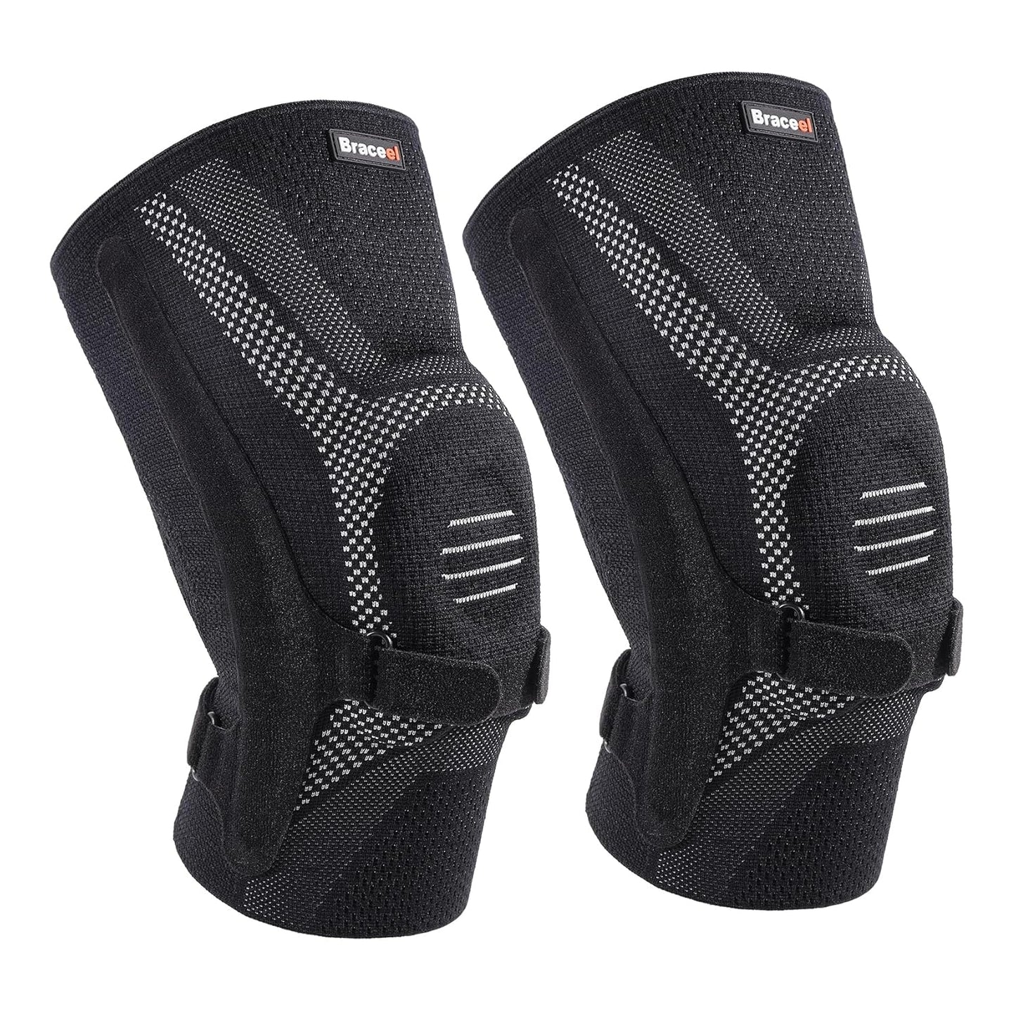 Knee Compression Brace with Gel Pad & Side Stabilizers — Pain Relief for Men & Women
