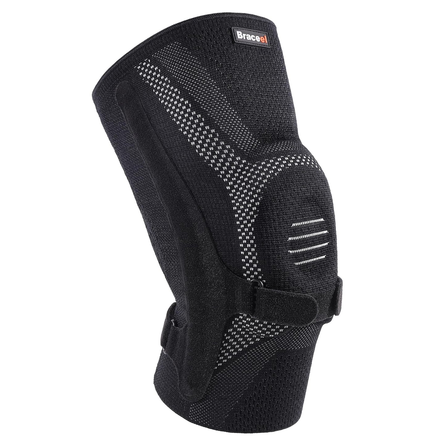 Knee Compression Brace with Gel Pad & Side Stabilizers — Pain Relief for Men & Women